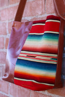 Leather & Serape Handbag