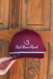 Wine & White Athletic Roper Hat